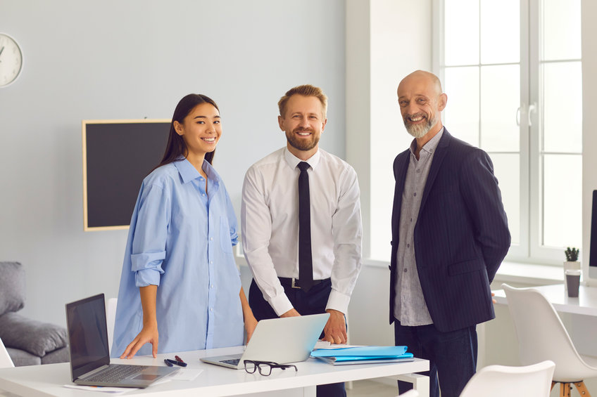 Multi-generational workforce discussing characteristics of a good employer